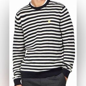 Men’s Carhartt black and white striped sweater. Size Medium.